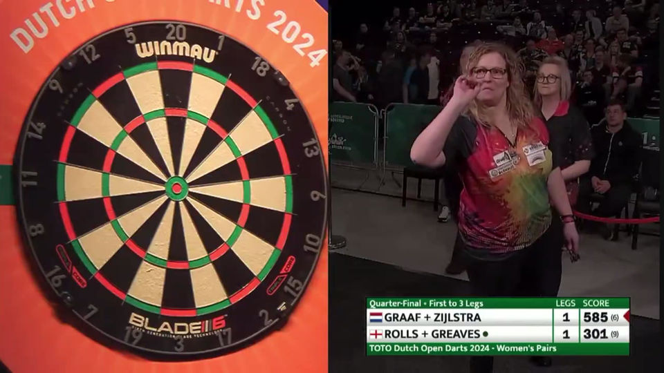 Beau Greaves hits 3 180s in a leg